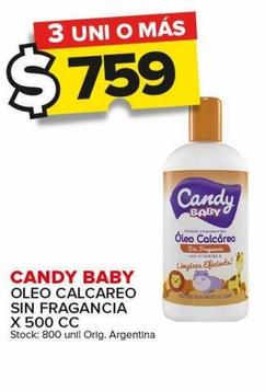óleo calcareo Candy Baby sin fragancia x 500cc