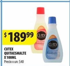 Quitaesmalte Cutex x 100ml