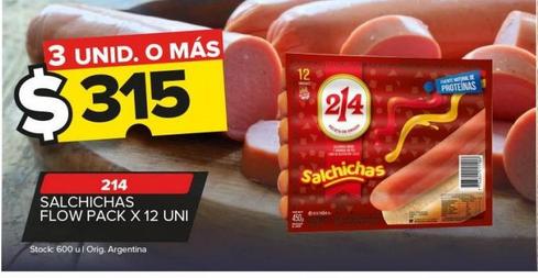 Salchichas 214 x 12un