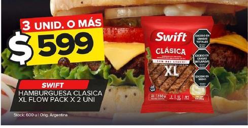 Hamburguesa Swift x 2un