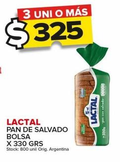pan de salvado Lactal 330g