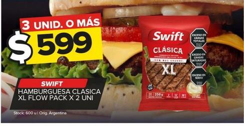 Hamburguesa Swift x 2un