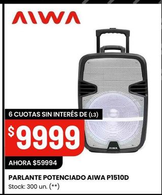 PARLANTE POTENCIADO AIWA P1510D