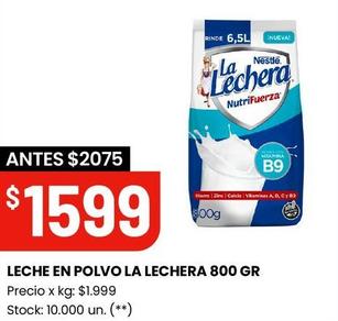 LECHE EN POLVO LA LECHERA 800 GR