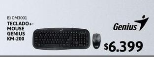 Teclado+Mouse Genius KM-200 USB Negro