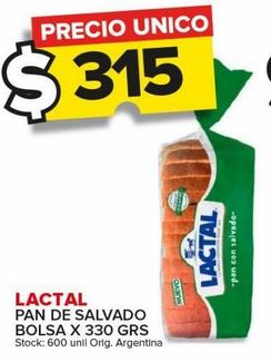 pan de salvado Lactal 330g