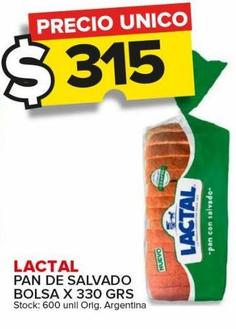 pan de salvado Lactal 330g