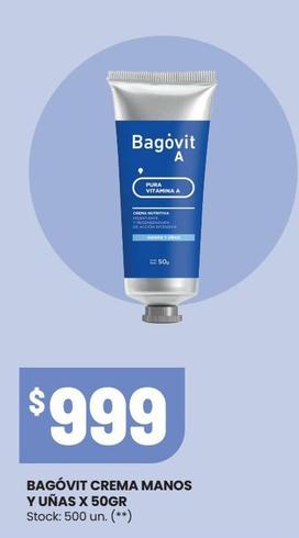 BAGÓVIT CREMA MANOS Y UÑAS X 50GR