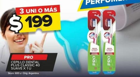 cepillo dental Pro Plus classic 40 suave x 1u