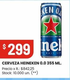 CERVEZA HEINEKEN 0.0 355 ML.