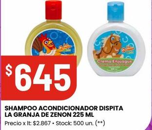 Shampoo Acondicionador Dispita La Granja de Zenon 225ml