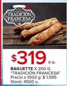 baguette x 200g Tradición Francesa