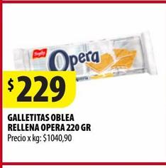 GALLETITAS OBLEA RELLENA OPERA 220 GR