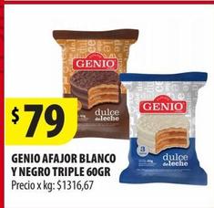 Alfajor blanco y negro Genio 60g