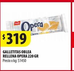 GALLETITAS OBLEA RELLENA OPERA 220 GR