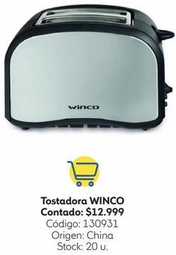 Tostadora Winco W851