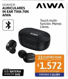 Auriculares In ear TWA-70N Aiwa