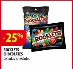 ROCKLETS CHOCOLATES Distintas variedades