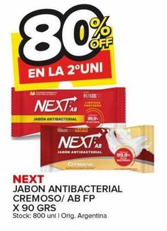 Jabón Antibacterial Cremoso Next 90g