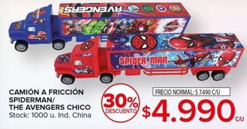 Camión A Friccion Spiderman/ The Avengers Chico