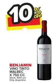 Vino Tinto Malbec