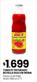 Dulcor - Tomate Triturado Botella 960ml