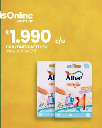 Alba - Crayones Pastel 6U