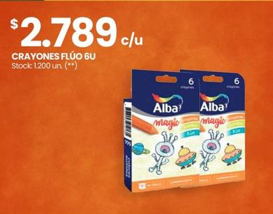 Alba - Crayones Fluo 6U