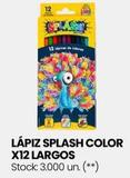 Splash Color - Lápiz X12 Largos