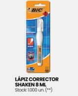 Bic - Lápiz Corrector Shaken 8Ml