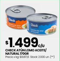 Check Atun Lomo Aceite/ Natural 170gr