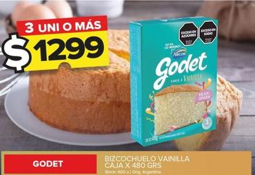 Godet - Bizcochuelo Vainilla