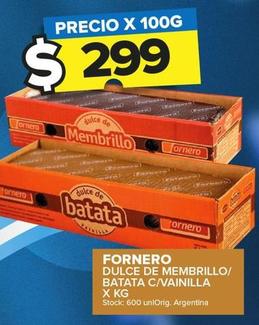 Fornero - Dulce De Membrillo/ Batata C/Vainilla