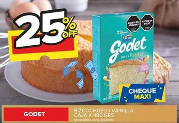 Godet - Bizcochuelo Vainilla Caja