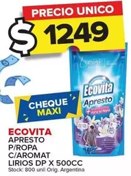 Ecovita - Apresto P/ropa C/Aromat