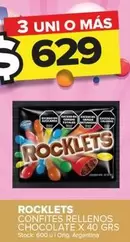 Rocklets - Confites Rellenos Chocolate