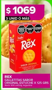 Rex - Galletitas Sabor Original Estuche