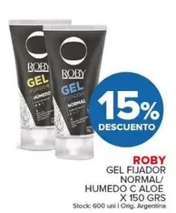 Roby - Gel Fijador Normal/ Humedo C Aloe