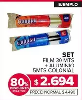 Colonial - Film + Aluminio 