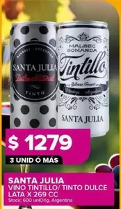 Malbec - Santa Julia Vino Tintillo