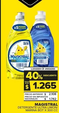 Magistral - Detergente Ultra Limon/Marina Bot