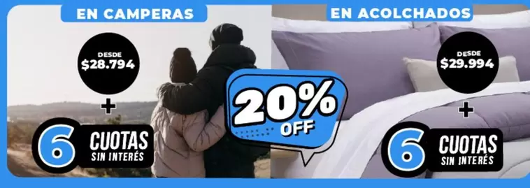 Off - CAMPERAS, ACOLCHADOS