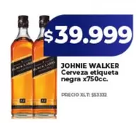 Johnnie Walker - Cerveza etiqueta negra x750cc.