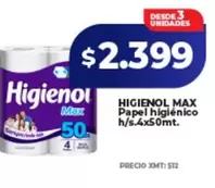 Higienol - Papel higiénico
