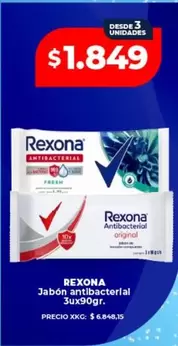 Rexona - Jabón antibacterial
