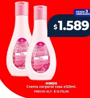 Hinds - Crema corporal rosa