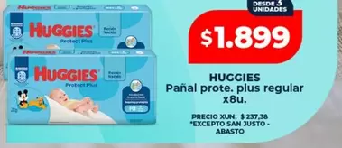 Huggies - Pañal prote. plus regular