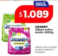 Granby - Jabon polvo matic