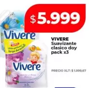 Vivere - Suavizante clasico doy pack x3