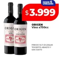 Origen - Vino